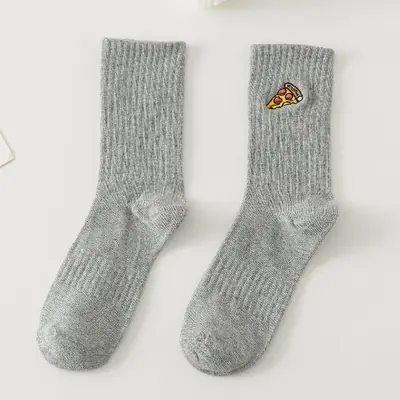 Image de Chaussettes Hiver Hipster Motif Hamburger & Pizza