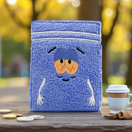 Immagine di Portafoglio da Donna con Ricamo Anime South Park – Borsa Stile Cartone Animato per Asciugamani e Oggetti Personali