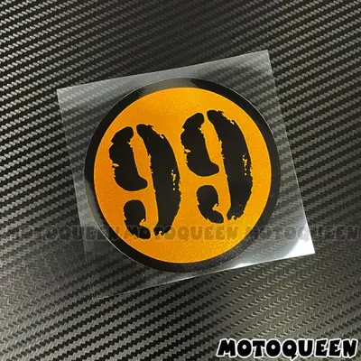 Image de Autocollants Numéro de Course Moto - Personnalisez Votre Casque