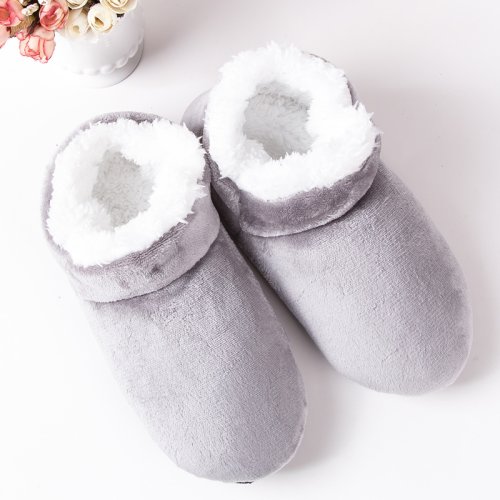 Immagine di Pantofole invernali calde da uomo per la casa, per interni, taglie forti, antiscivolo, morbide, como...