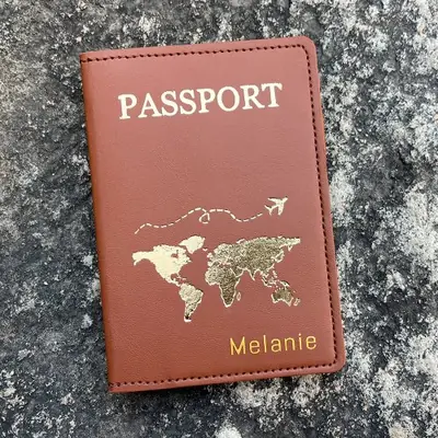 Image de Passeport Personnalisé pour Femmes - Couverture Gravée