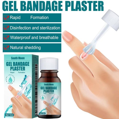 Bild von Natürliches Flüssigpflaster mit wasserabweisendem Wundheilungsgel – Desinfizierendes, schnellwirkendes Heilgel für schnelle Wundversorgung und Blutstillung
