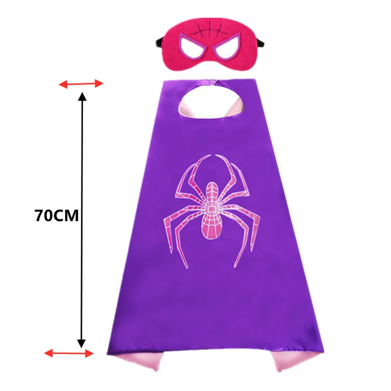 Image de Costume Gwen Hero pour Filles - Déguisement Halloween avec Cape Violette