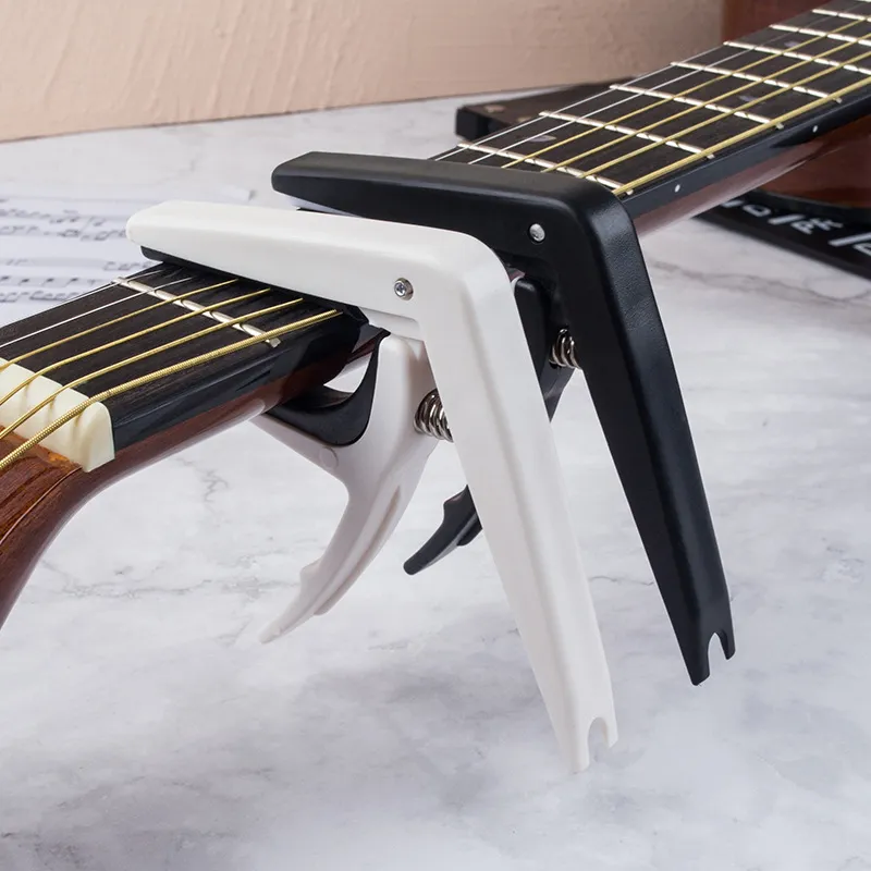 Imagen de Capo de guitarra Universal ABS + llave de abrazadera de cambio rápido de Metal para accesorios de piezas de guitarra eléctrica clásica acústica, 1 ud.