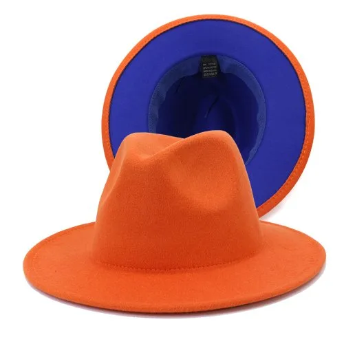 Naranja y azul