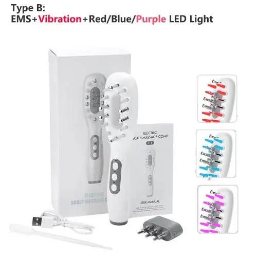 Image de Peigne de Massage LED Anti-Chute Cheveux