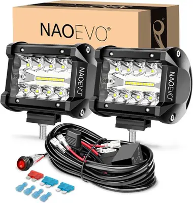 Image de Lampes LED 4 Pouces Combo Spot & Inondation pour 4x4, ATV, Camion, Bateau