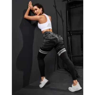 Image de Leggings Camouflage Taille Haute pour Femmes