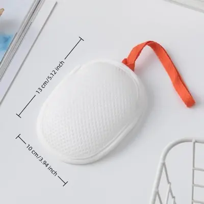 Image de Sac à Savon Exfoliant Double Face avec Lanière - Nettoyage Douche Effortless
