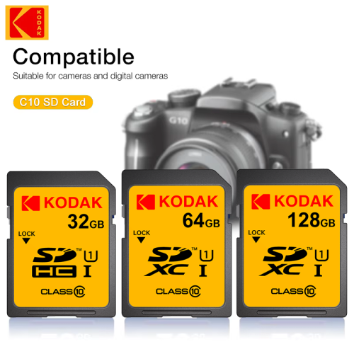 Imagen de Tarjeta SD Kodak C10 - Alta Velocidad 32GB, 64GB, 128GB