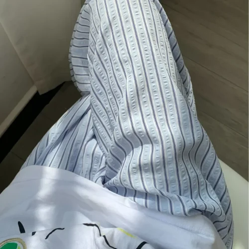 Zdjęcie Koreańskie spodnie w stylu casual, w paski, ze sznurkiem, proste spodnie Y2k damskie luźne spodnie w...