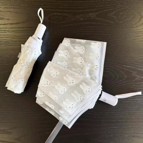 Afbeelding van Kawaii Nijntje Paraplu – Transparant & Opvouwbaar voor Meisjes