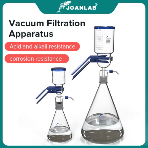 Imagen de JOANLAB Official Store Aparato de filtro de vacío de 1000 ml Equipo de laboratorio Filtro de vidrio Filtro de membrana de disolvente líquido con núcleo de arena