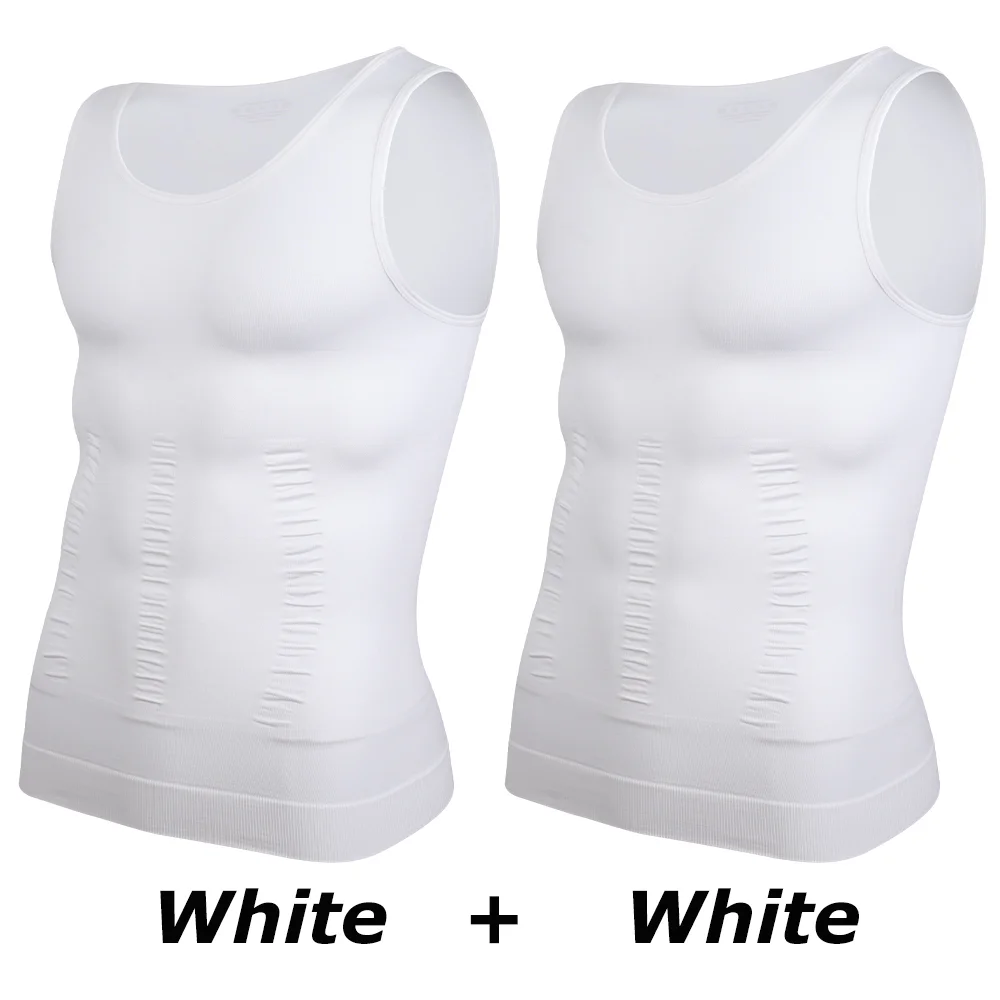 2PCS Crew Neck White