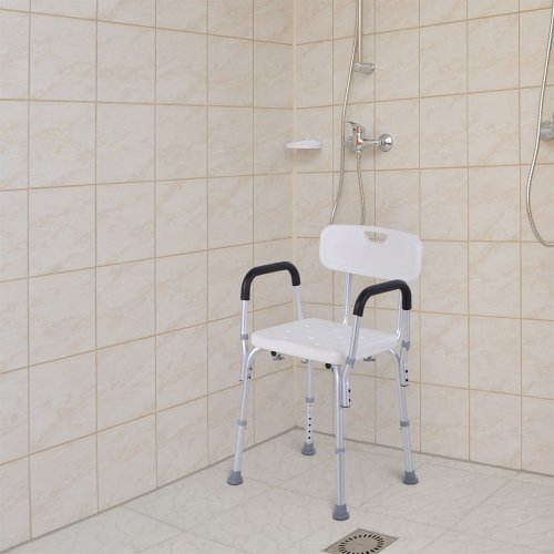 Imagen de Silla de Ducha para Mayores con Altura Ajustable