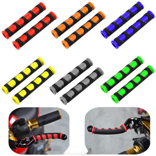 Immagine di 2 pezzi morbidi antiscivolo durevoli maniglia del freno manica in silicone copertura protettiva per bicicletta moto accessori protettivi per manubrio