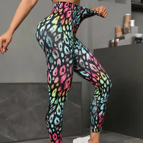 Image de Leggings de Yoga Sans Couture Taille Haute