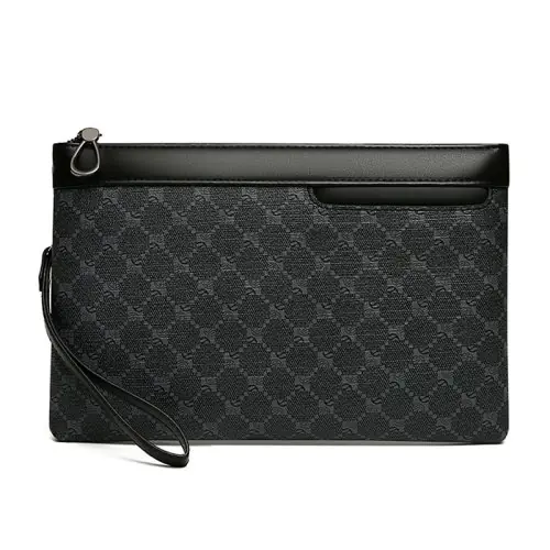 Image de Pochette Homme Luxe en Cuir PU - Élégante & Pratique