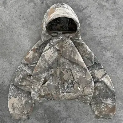 Image de Veste Gothique Vintage Y2K à Capuche - Chaud & Décontracté