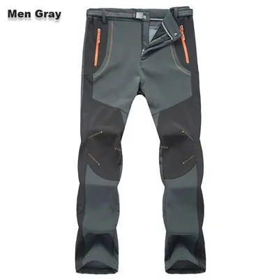 Image de Pantalon de randonnée homme chaud imperméable softshell