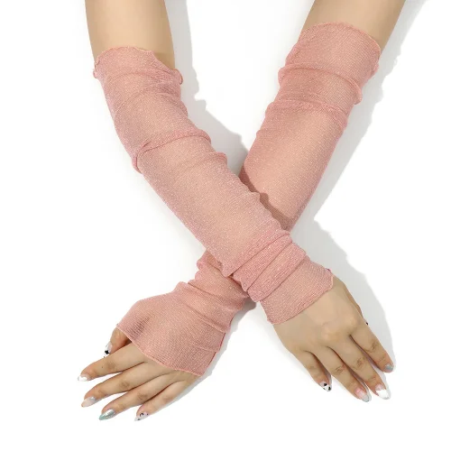 Immagine di Copri braccio estivo da donna in pizzo Guanti classici con maniche da braccio alla moda Protezione U...