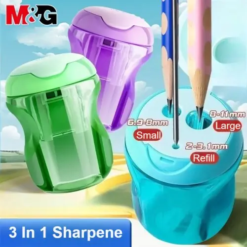Image de Taille-Crayon 3-en-1 Compact & Pratique
