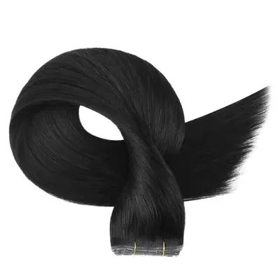 Image de Extensions cheveux humains weft invisible nouées à la main