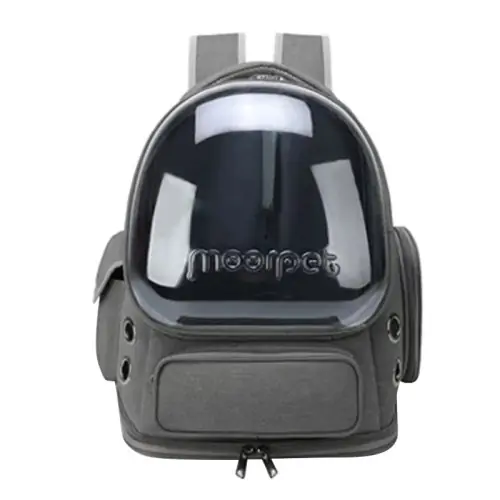 Image de Sac de Transport Transparent pour Chat et Petit Chien