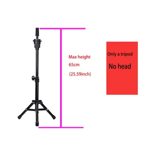 Image de Tête de Mannequin Pro avec Cheveux Vrais pour Coiffure