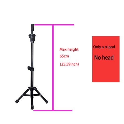 Imagen de Cabeza de Maniquí Profesional para Peluquería con Cabello Real de 85 cm - Ideal para Practicar Peinados, Rizos Calientes y Alisados con Plancha