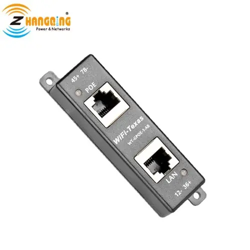 Image de Injecteur PoE 90W Gigabit - Montage mural pour caméras PTZ et Wi-Fi