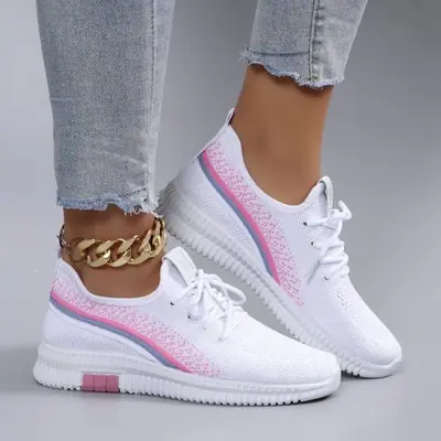 Image de Chaussures Plates Étées Respirantes pour Femmes