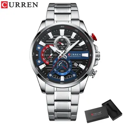 Image de Montre Homme Sportive Chronographe Acier Inoxydable