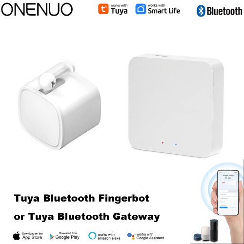 Immagine di Pulsante Interruttore Robot da Dito Bluetooth Tuya con Gateway Tuya per un Controllo Domotico Intelligente e Facile da Usare