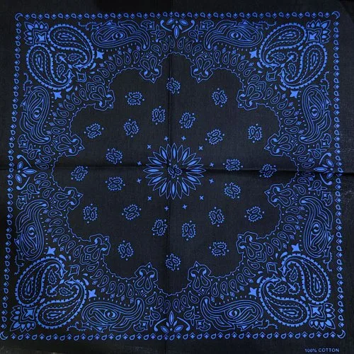Schwarz blau