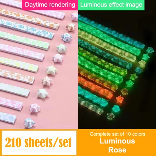 Afbeelding van Lichtgevende Origami Sterren - DIY Vouwpapier voor Creatieve Projecten