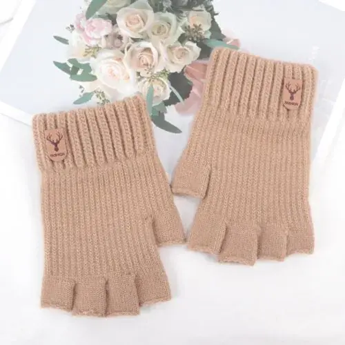 Image de Gants Hiver Sans Doigts Chauds & Élastiques