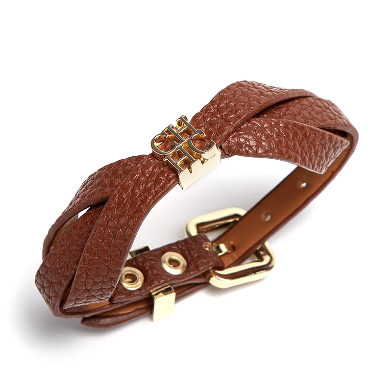Imagen de La pulsera CH de doble diseño se puede combinar libremente, nueva pulsera multifuncional de estilo callejero a la moda para mujer