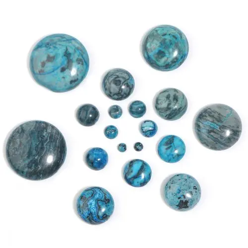 Bleu ondulé motif