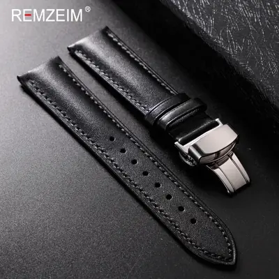 Image de Bracelet Montre Cuir 18-22mm - Style Décontracté