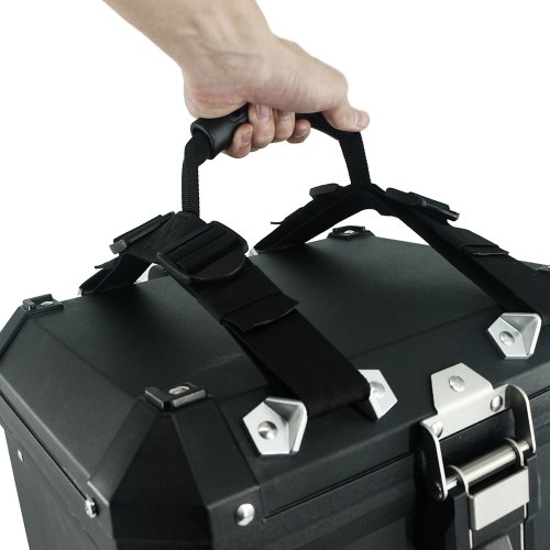 Zdjęcie Pasek bagażowy z uchwytem do aluminiowej skrzynki bocznej pannier – kompatybilny z Benelli TRK 702 X, BMW R1200GS Adventure, R1250GS ADV LC, F850GS