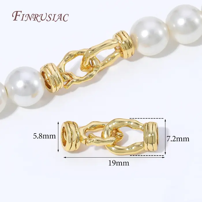 Image de Fermoirs Perles Or 18K - Connecteurs Élégants pour Bijoux