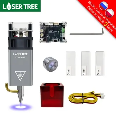 Image de Tête Laser Bleue 450nm pour CNC - Découpe & Gravure Bois