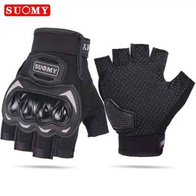 Image de Gants de Moto et Vélo Demi-Doigt - Confort & Protection