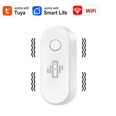 Image de Capteur de Vibration Wi-Fi pour Porte et Fenêtre - Alarme Anti-Intrusion