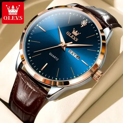 Image de Montre Homme Quartz Lumineuse - Élégante & Étanche
