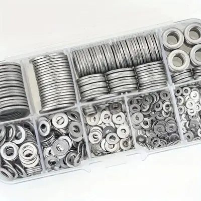 Rondelles Plates Inox 304 - Lot de 580 Pièces