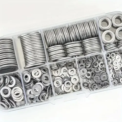 Image de Rondelles Plates Inox 304 - Lot de 580 Pièces
