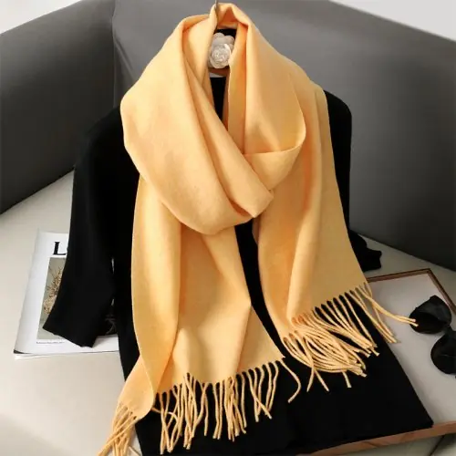 Image de Écharpe Cachemire Hiver - Châle Long & Chaud pour Femme