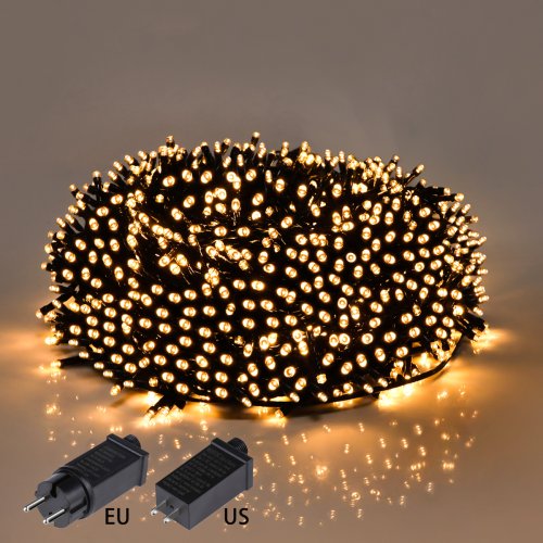 Afbeelding van LED Lichtslinger voor Feest, Trouwzaal en Kerstverlichting – 100m, 50m, 30m en 10m – Verstelbare Festivalverlichting met 8 Modussen voor Vakantie en Decoratie